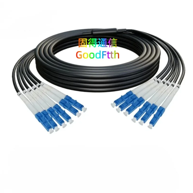 6芯装甲軍用戦術ファイバーパッチコード、lc-lc-upc-sm-tpu、6芯ケーブル、goodftth