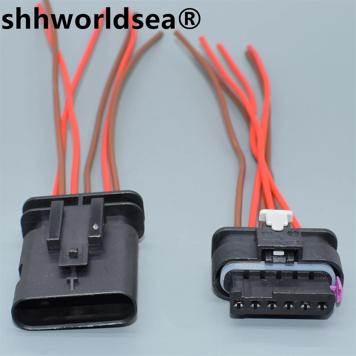 shhworldsea 6 Pin Accelerator Throttle sensor connector Car Rear Tail Brake Lamp  plug 4F0 973 706 1-1718646-1 1-1718806-1