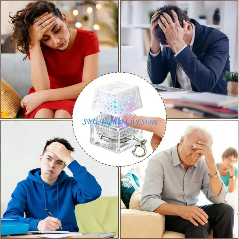 

U75B 1-Key Mechanical Keyboard Clicks Toy Keycap Tester With LED Lights and Fun Sound