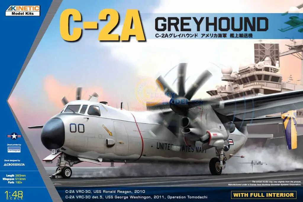 

Kinetic 1/48 K48025 C-2A Greyhound Plane Model Kit