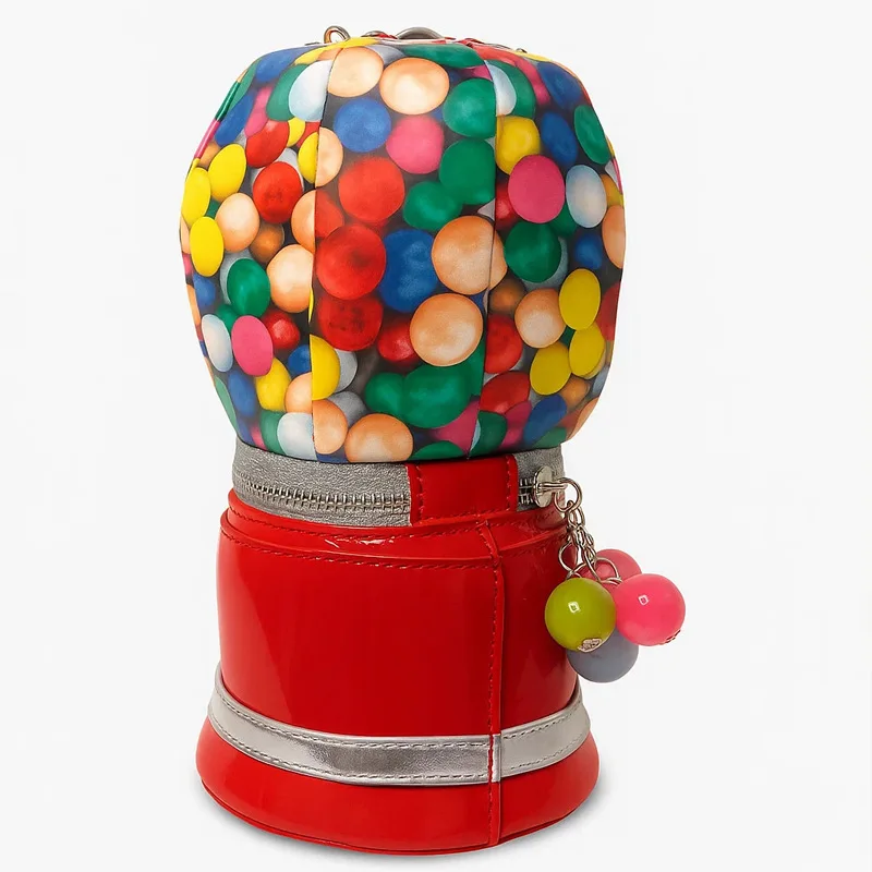 

Красная сумка в форме воздушного шара, вечерние клатчи для женщин, кошельки, модные роскошные дизайнерские сумки, сумка на плечо с цепочкой из искусственной кожи