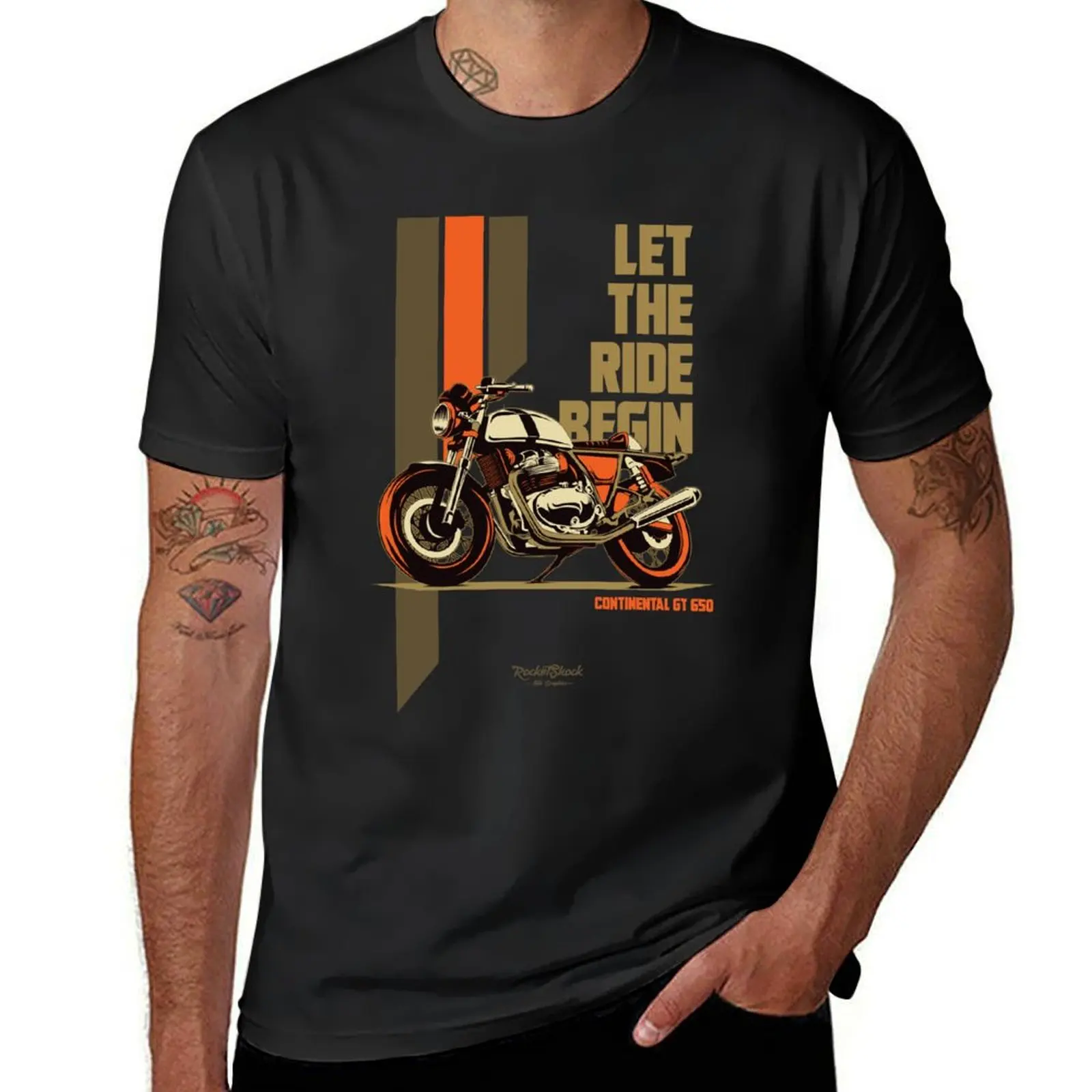 

Continental gt 650 rider T-Shirt heavyweights kawaii clothes mens t shirts pack