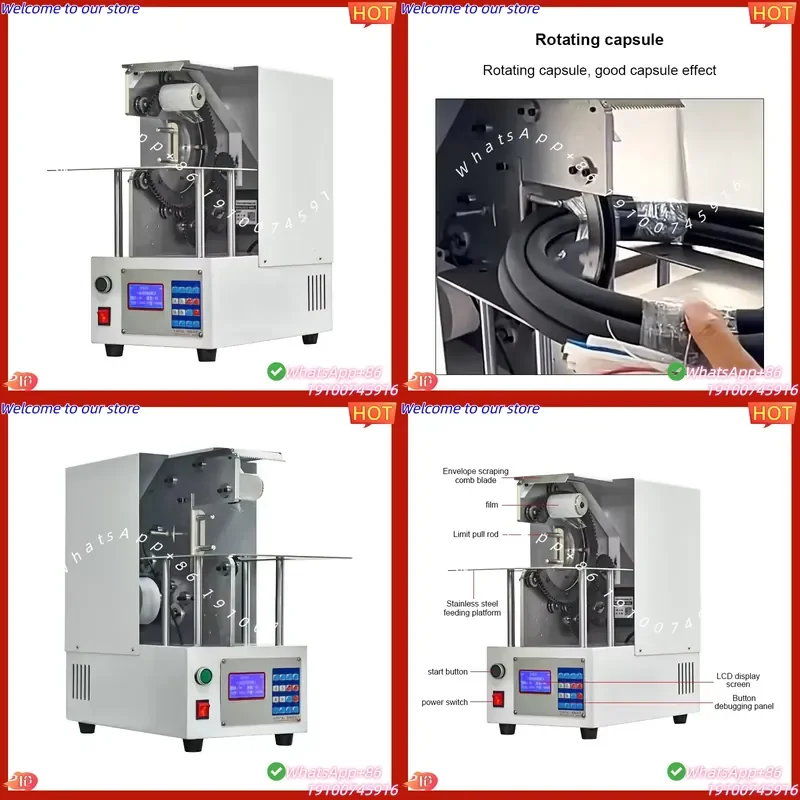 2026Hot FK-326 Semi-Automatic Stretch Wrapping Machine Wire Cable PE Tube Bundling Auto Sensing Tension Control System