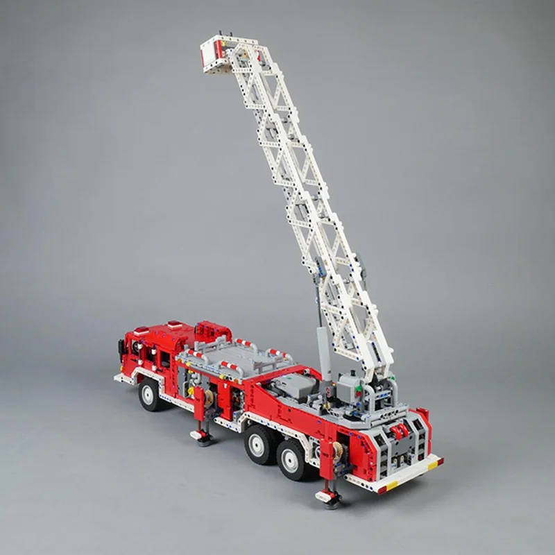 3502 stücke MOC Feuerwehrauto Technische Modell Bausteine Bau Montieren Weihnachten Geschenke Kreative Spielzeug Idee Ziegel Geburtstag
