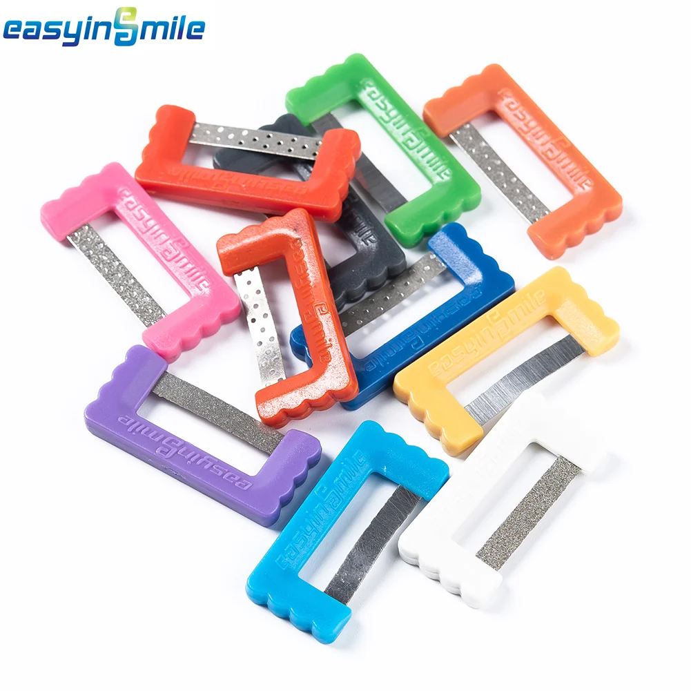 Easyinsmile Orthodontic Stripping IPR Dental Kit Interproximal Reduction Strips Polish Tooth Enamel Reduce Serrated Saw