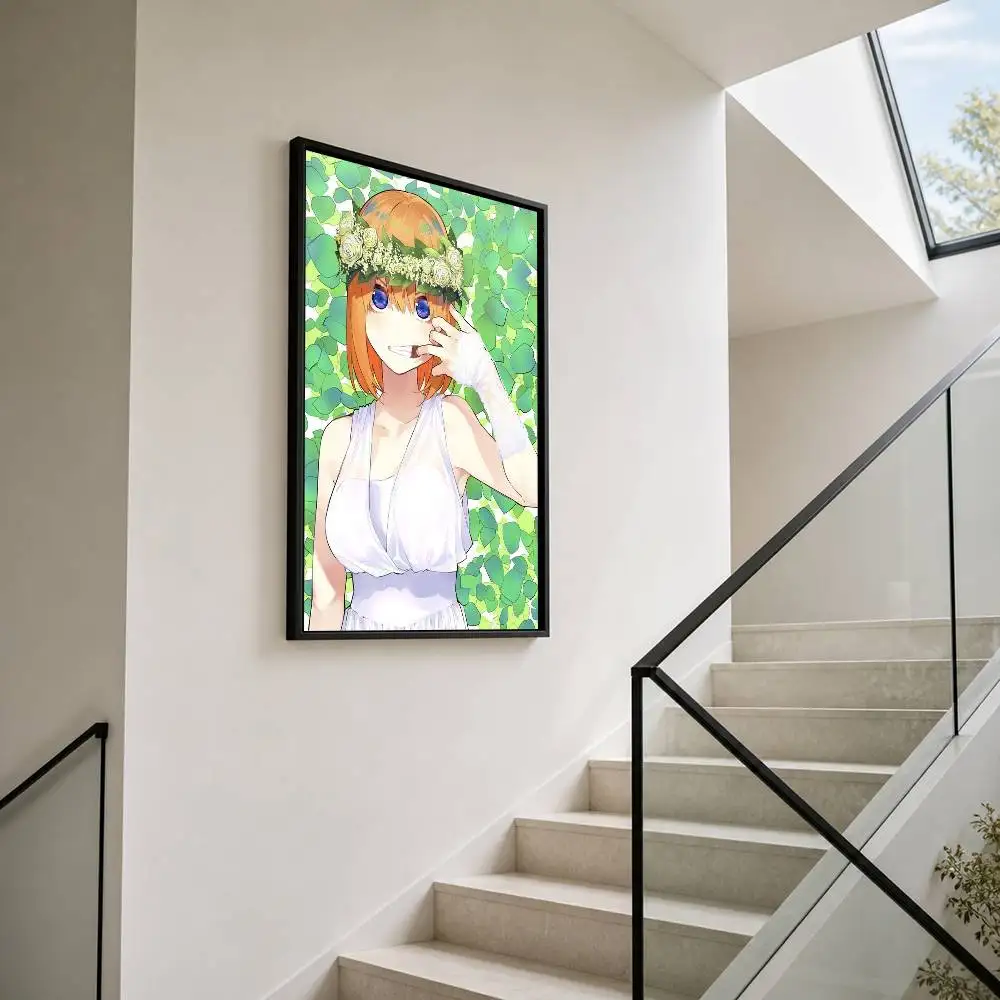 Yotsuba Nakano  Waterproof Self-Adhesive Wall Poster for Bedroom Living Room Home Decor