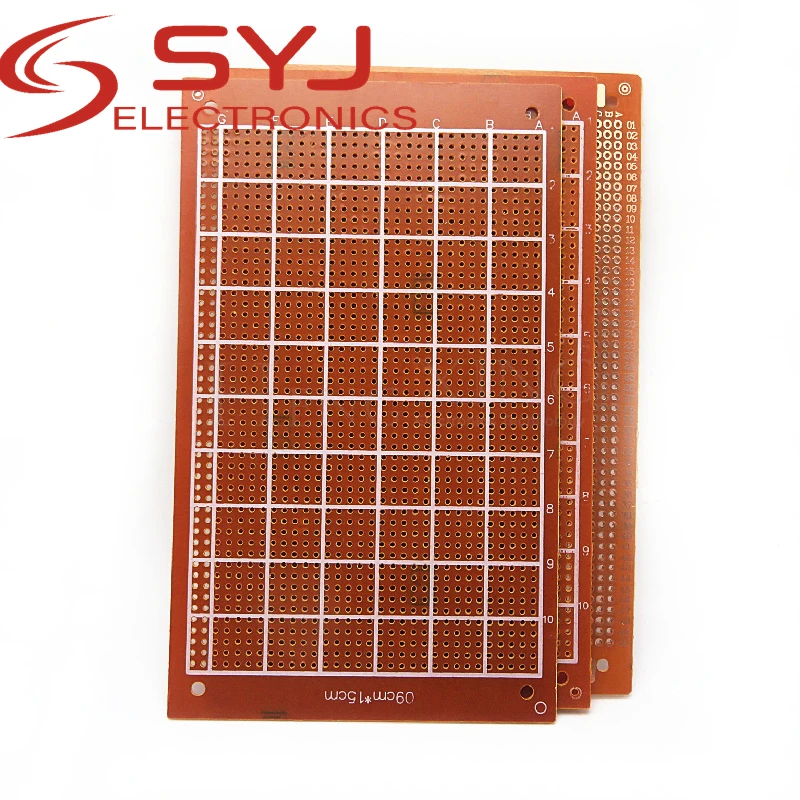 5piece Universal experimental board 9*15 9x15CM single-sided bakelite PCB circuit board yellow-brown ordinary board