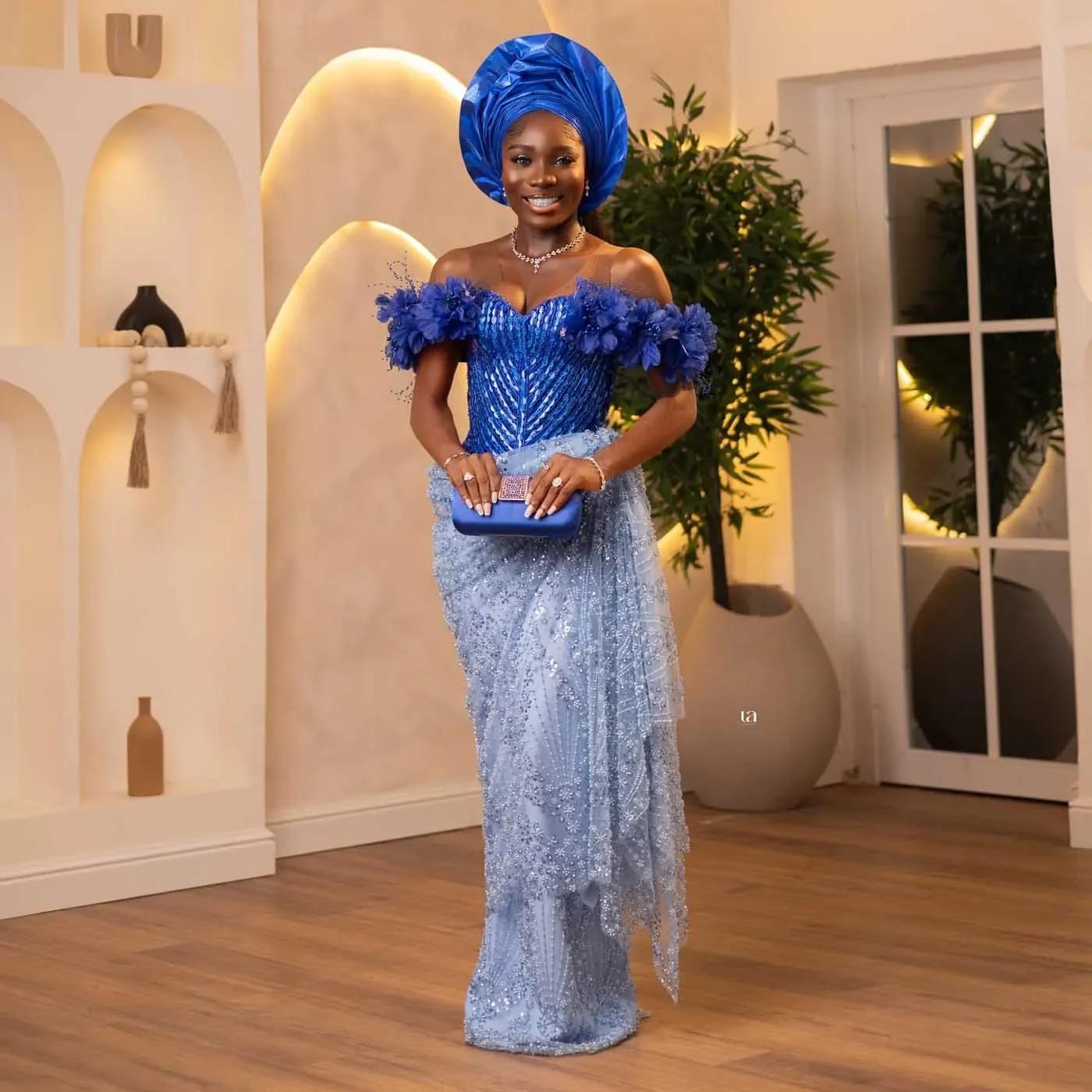 

Роскошное африканское платье для дня рождения с бисером, синее кружевное вечернее платье Aso Ebi, нигерийское свадебное платье, черное женское свадебное платье больших размеров