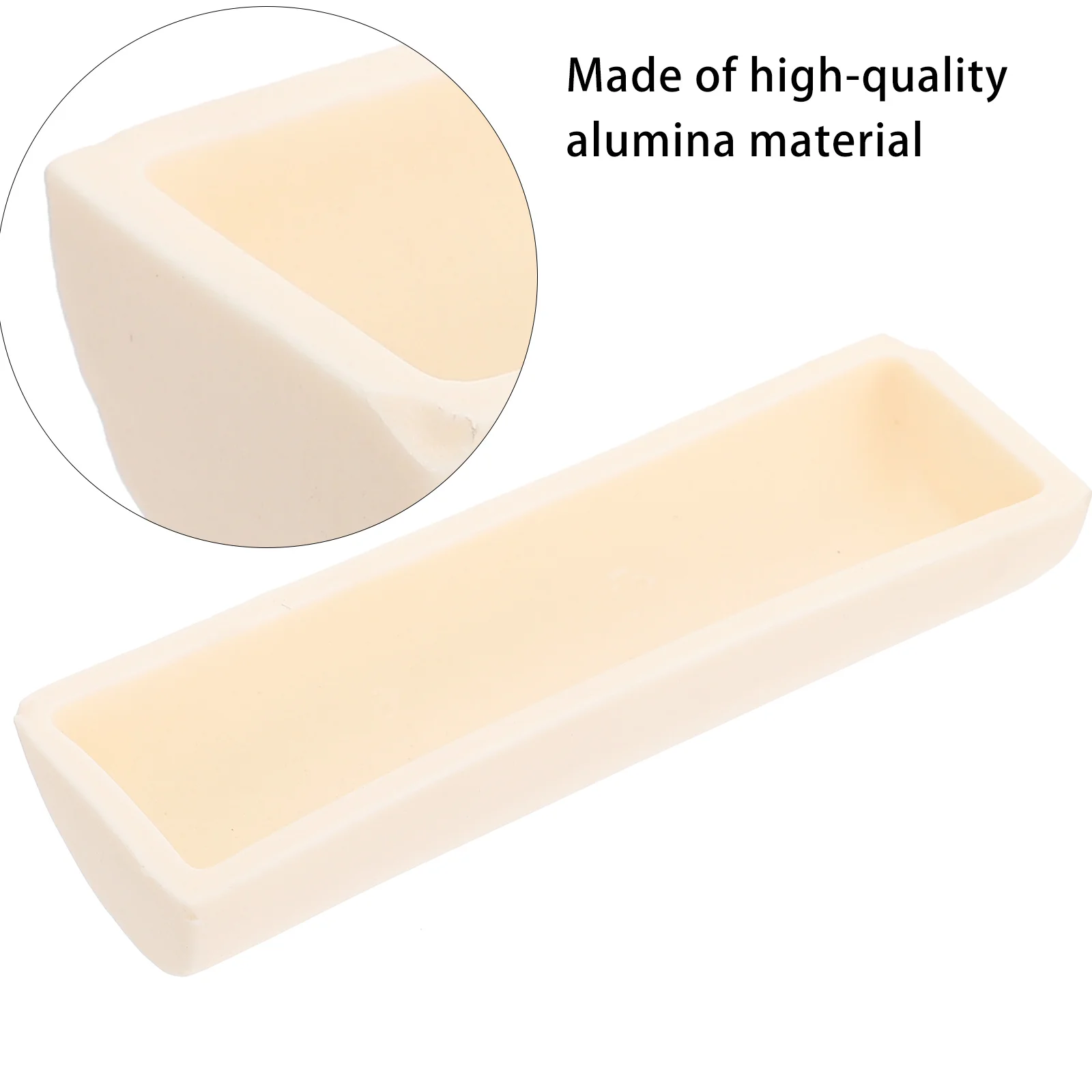 

Corundum Ark Alumina Crucible Semicircle High Purity 1600℃ Heat Resistant Experiment Lab Tube Furnace Labs Equipment