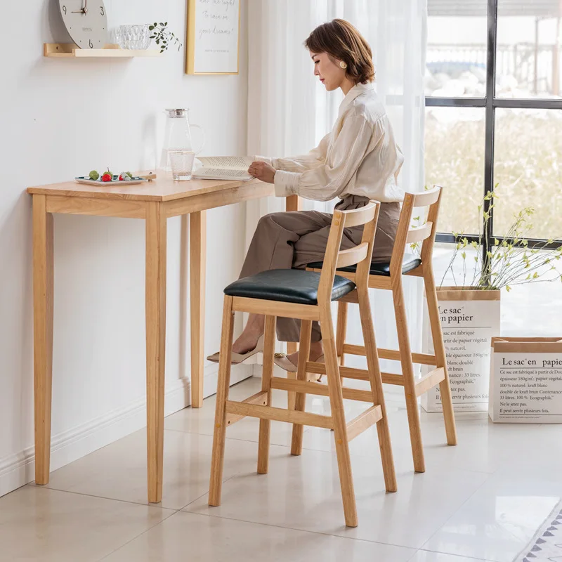 Sedia da Bar per la casa poltrona accessori per feste Bar schienale panche per la colazione sedie sgabello alto cucina Rattan leggero per Set