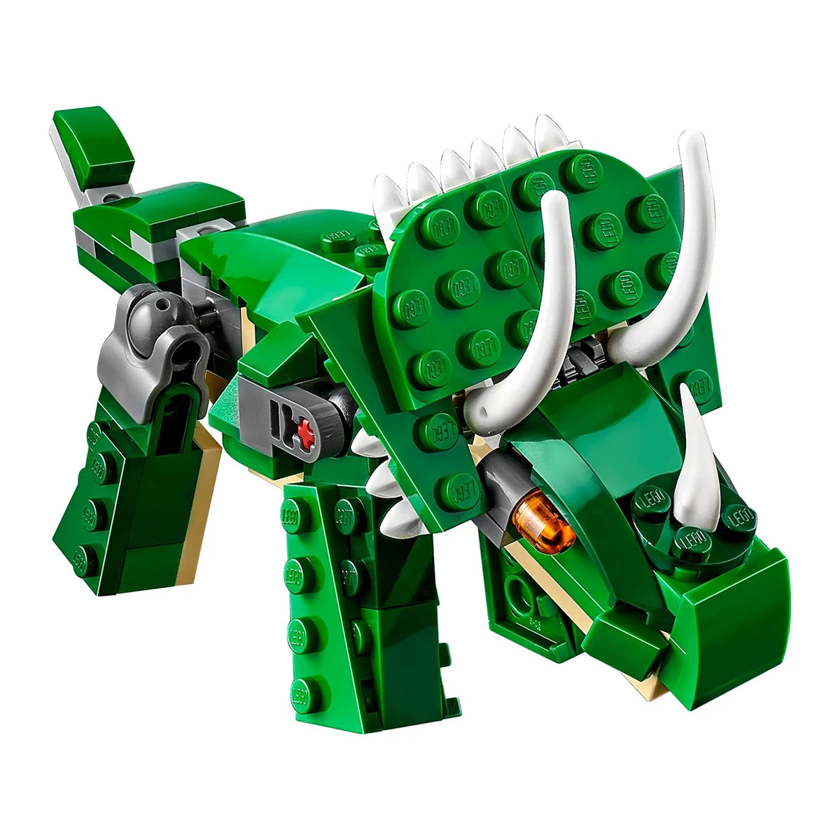 LEGO Creator 3 In 1 Mighty Dinosaur Toy, Transforms From T. Rex To Triceratops To Pterodactyl Dinosaur Figures, 31058