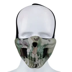 Máscara táctica calavera media cara – Airsoft, Paintball, Caza