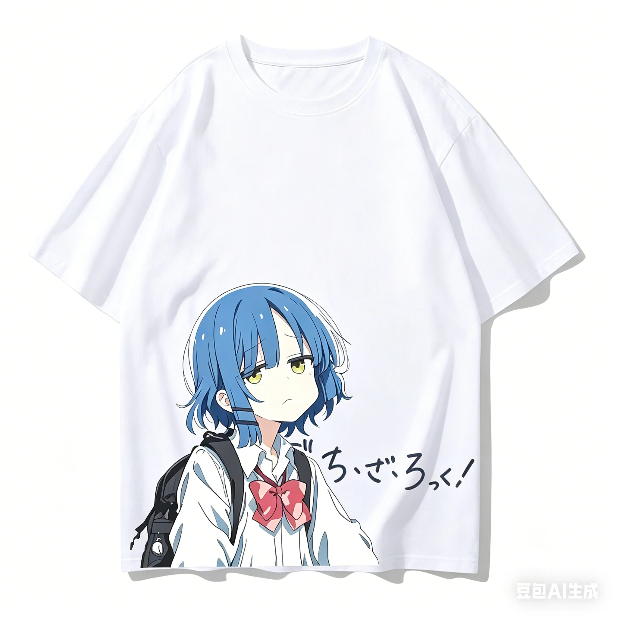Bocchi the Rock Cotton T-shirt personality Clothes Oversized New Model Anime T-shirt Yearround clothing Retro Fashion Breathable