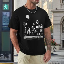 Connected Childhood Banksy Style Art Classic T Crewneck T-shirt Sports Tees Funny Graphic Humor Fitness Eur Size