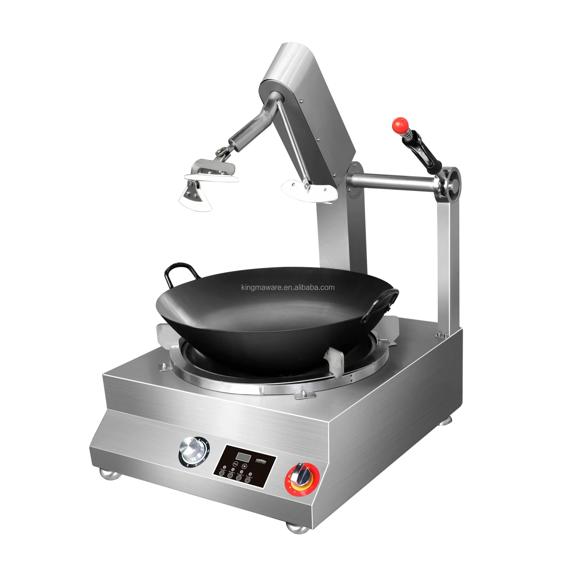 Automatic Intelligent Cooking Robot Machine /commercial Vegetables Cooking Machine Hotel Fast Food Restaurant Motor Sliver 220V