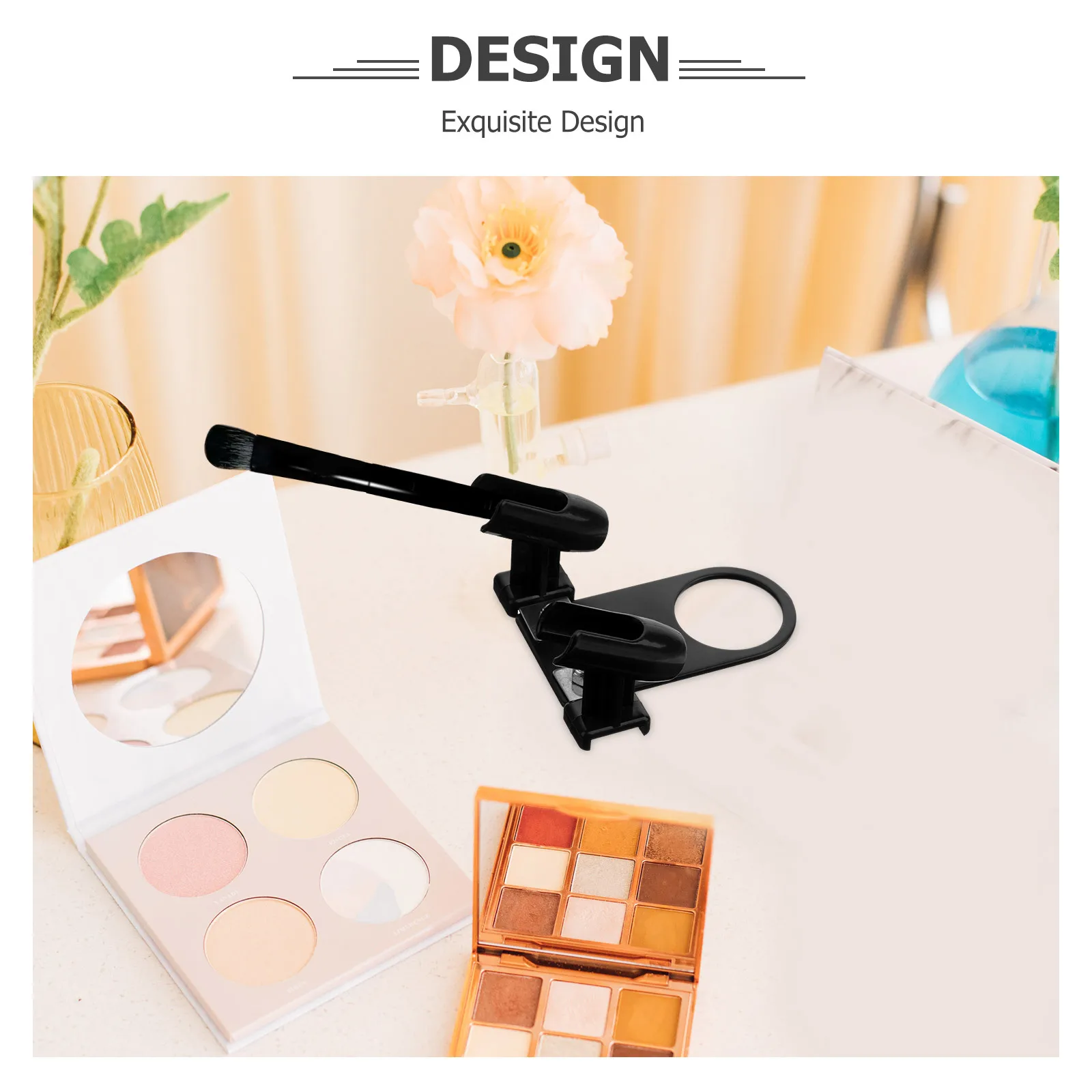 

Dual Spray Pen Holder Iron Brush Stand Makeup Air Brush Holder Stylish Spray Pen Support Vanity Organizer Makeup Airbrush Stand