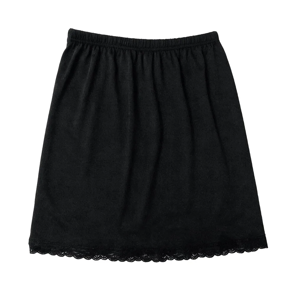 Comfortable Lace Inner Layer Lace Slip Skirt Soft Breathable Anti-Sheer Liner Loose Fit Style Half Slip Dress Summer