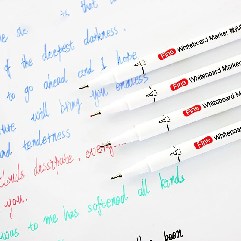 Pennarelli per lavagna cancellabili da 0.5MM estremamente fini di moda insegnamento per ufficio pennarello colorato creativo Doodle pennarelli per acqua fornitura 1X