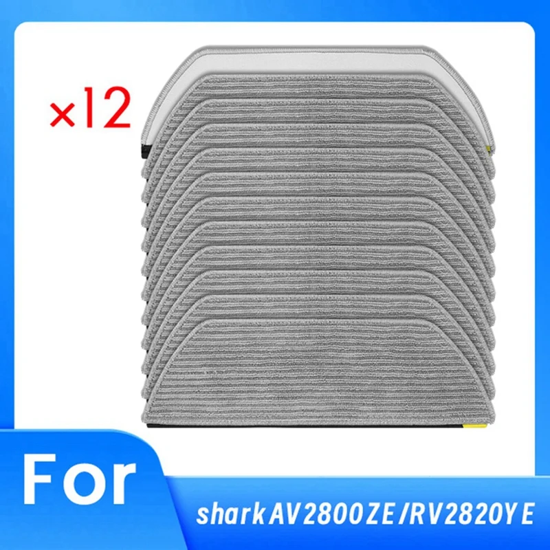 

12 шт. подушечки для вакуумной швабры для Shark AV2800ZE RV2820YE робот-пылесос швабра из микрофибры Padm12k