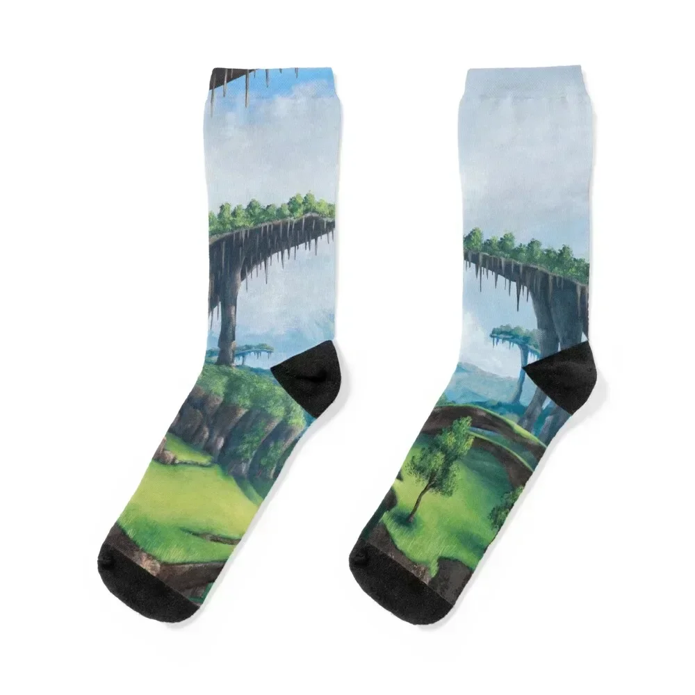 

Pastoral Plains Socks Run funny gifts Novelties Non-slip Socks For Man Women's