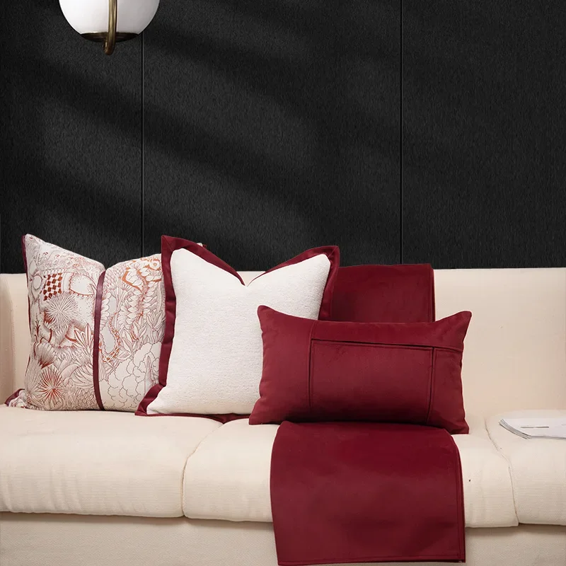 Luxury Cushion Cover Jacquard Pillow Case Decorative Pillowcase 45x45 for Living Room Bed Couch Sofa Soft Decor Home