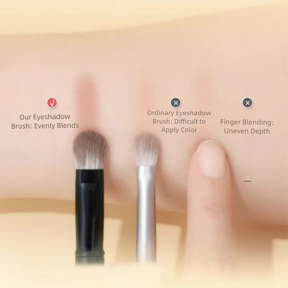 مجموعة فرش مكياج صغيرة قابلة للفصل للسفر مع صندوق أدوات تجميل للوجه مزدوجة الأطراف وفرش خافي عيوب متعددة الوظائف