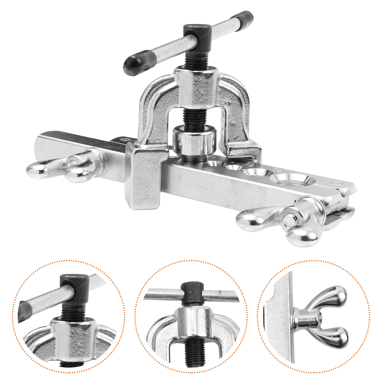 

Copper Pipe Expander Manual Tube Tool Flaring Tubing 45 Steel Hvac Kit Refrigerator Freezer Air Conditioner Maintenance Portable