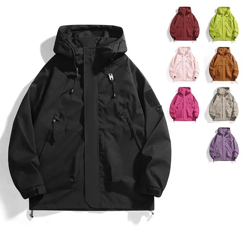 

Мужская уличная водонепроницаемая куртка, осенняя новая повседневная ветровка Faion, пальто из полиэстера и нейлона, рабочая одежда из волокна