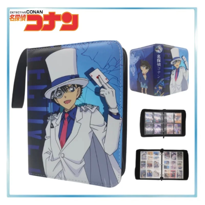 

Detective Conan Card Storage Book Large-capacity Zipper Loose-leaf Nine-grid Fully Enclosed Waterproof and Portable Surrounding