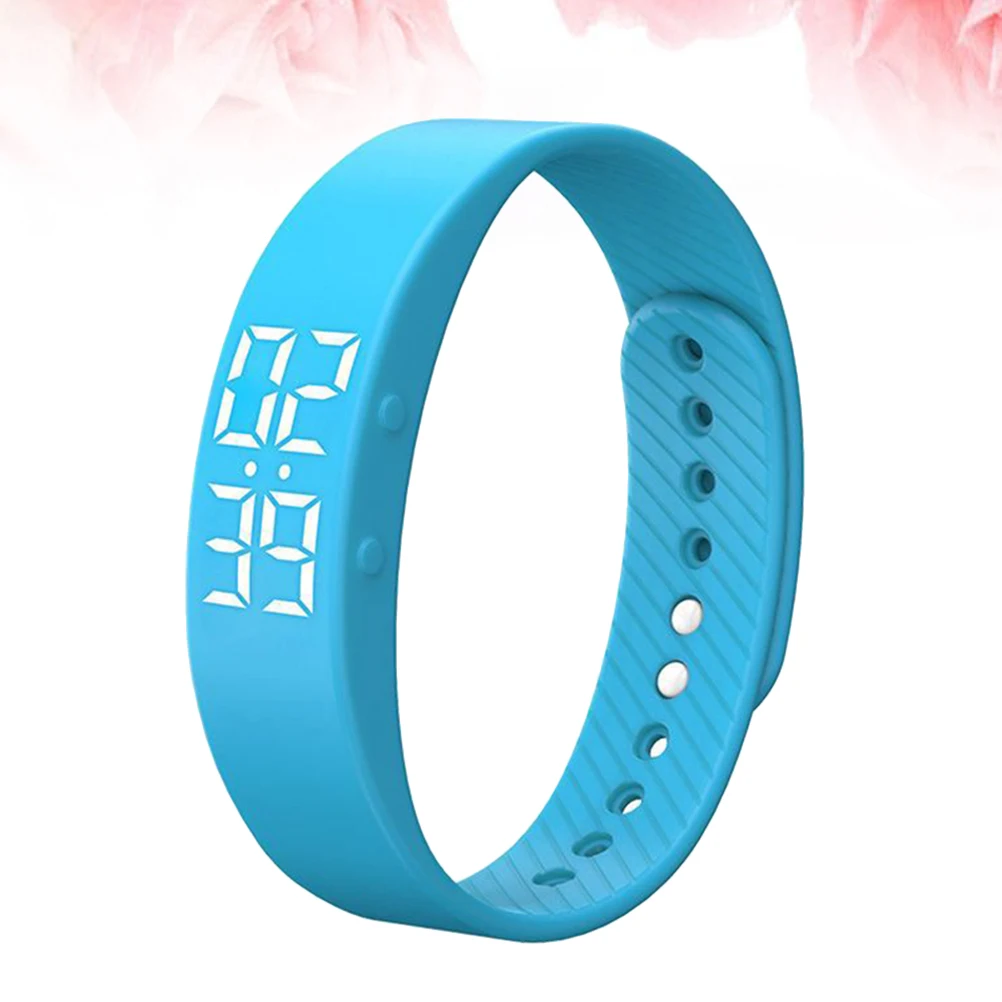 Sports Fitness Smart Watch Silicone LED Pedometer Digital Wristband Waterproof Bracelet Men Health Monitor Step Counter