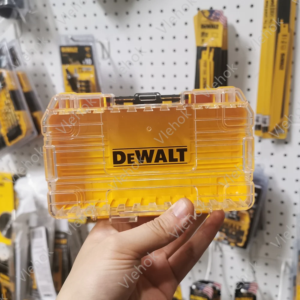 DEWALT Original Tool Box Tough Case Medium Parts Accessories Storage Tool Box Drill Bit Stackable Combination Toolkit