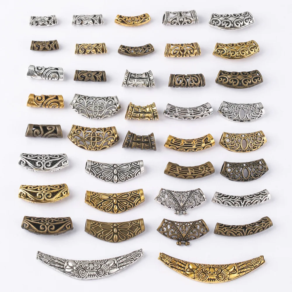 إكسسوارات DIY، قلائد، مجوهرات، إكسسوارات سبائك، زخارف فضية، ملمس معدني قصير