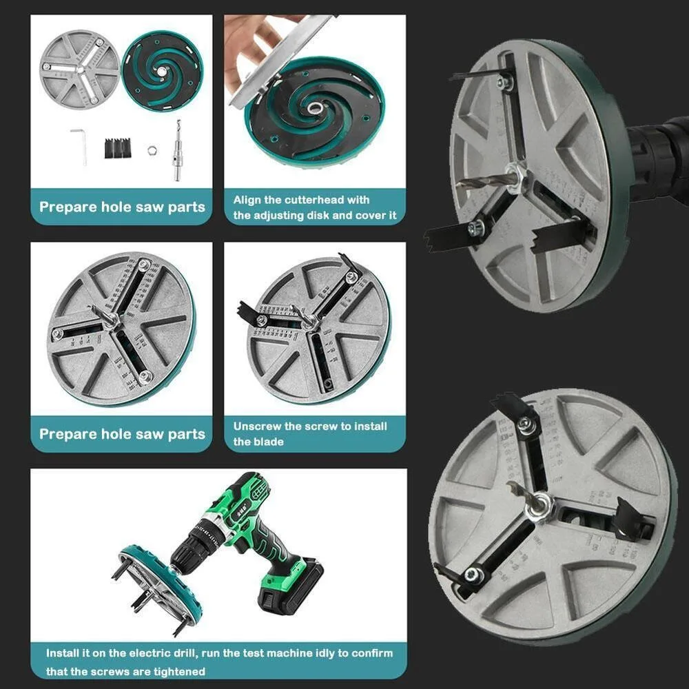 

Woodworking Cutting Tools Plastic Punching Tool Diameter 45 mm -130mm Cutter Drill Bit Hole Saw Hole Opener