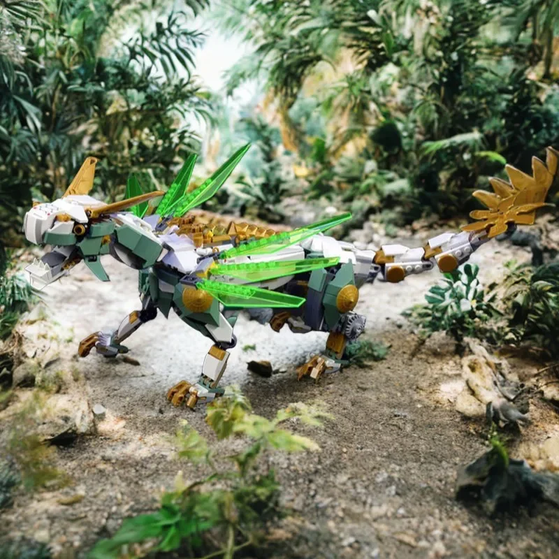 

MOC Educational Toy 566PCS Building Blocks Lloyd'str Titanas Mech Dragon DIY Creative Gift for Kids Birthday Christmas Present