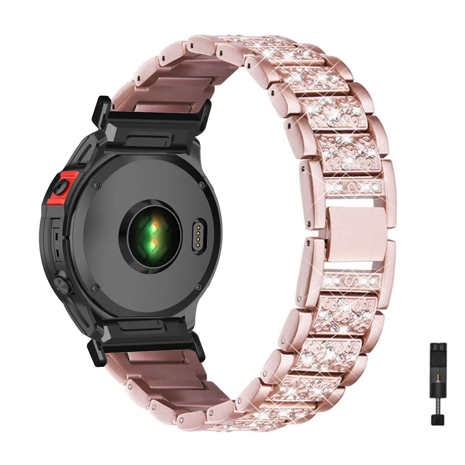 

Diamond Bands for Garmin Epix Pro 51mm/Epix Pro Gen 2 51mm Band, Glitter Metal Strap for Women