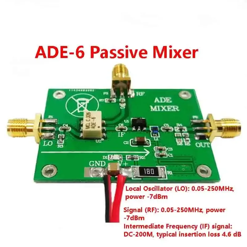 ADE-6 RF Passive Mixer Module, Up & Down Conversion, Frequency Range 0.05 MHz – 250 MHz