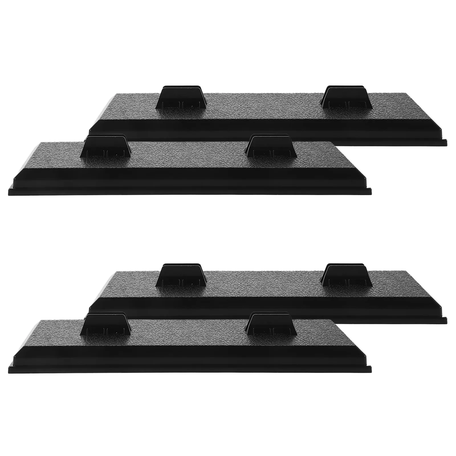 4Pcs Motorcycle Display Bases Plastic Mini Base Bike Stand Holder Rack for Shelf Table Office Motorbike Storage Organizer