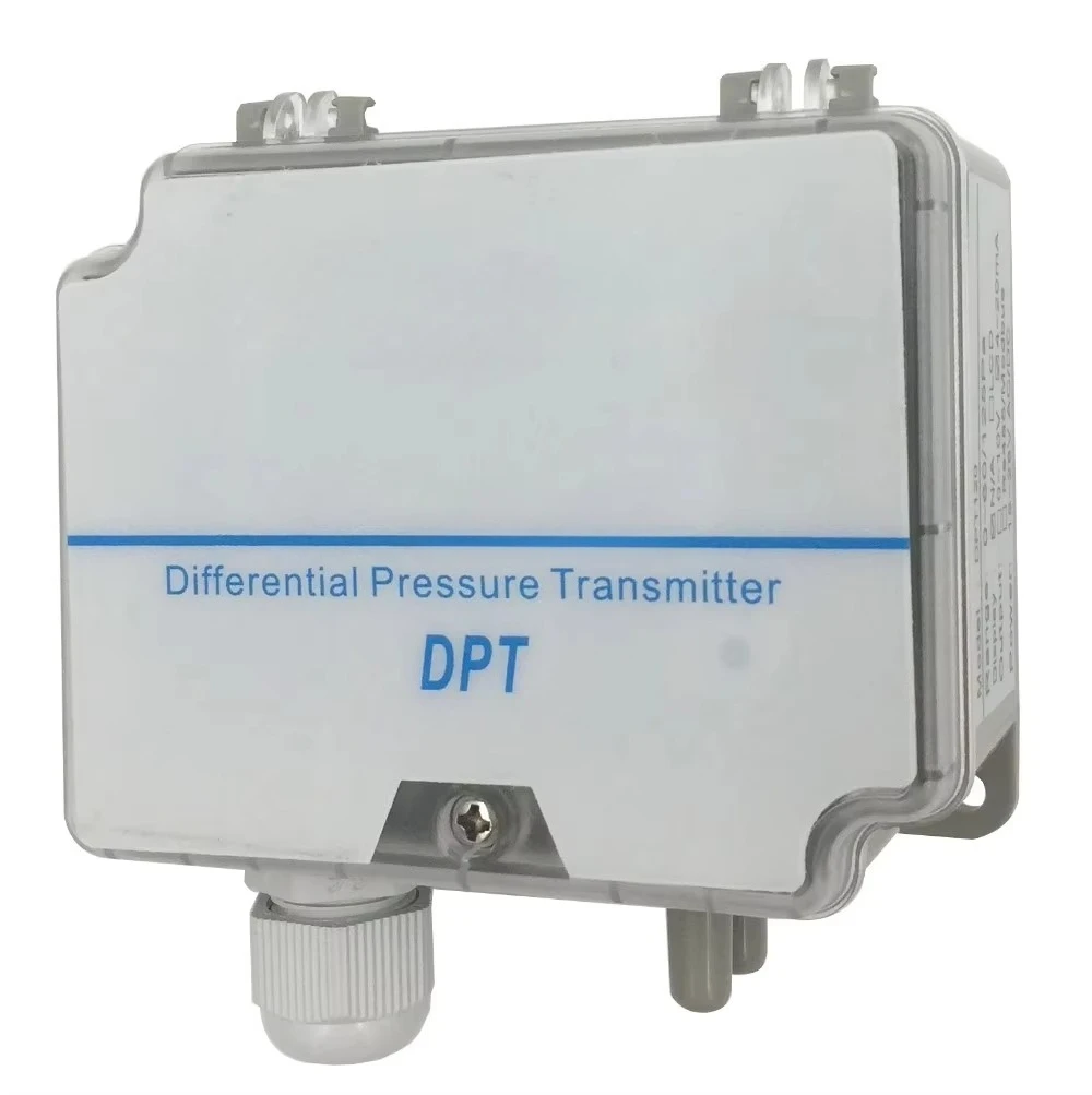 DPT Differential Pressure Transmitter Hvac Air Pressure Monitor Low Pressure Sensor With Analog Output