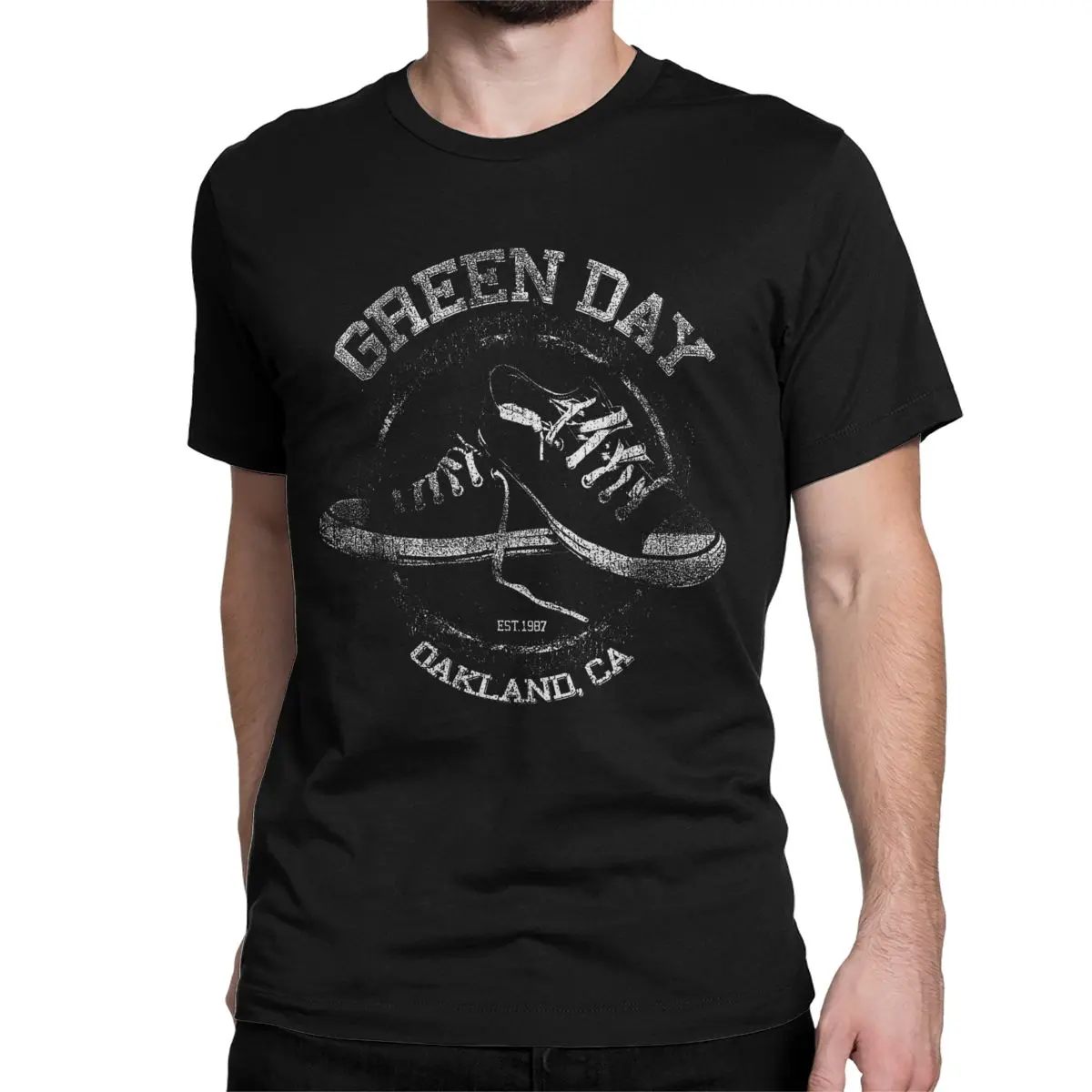 Men Women's Green Days Allstar T Shirts Cotton Tops Awesome Short Sleeve Crewneck Tee Shirt Printing T-Shirts