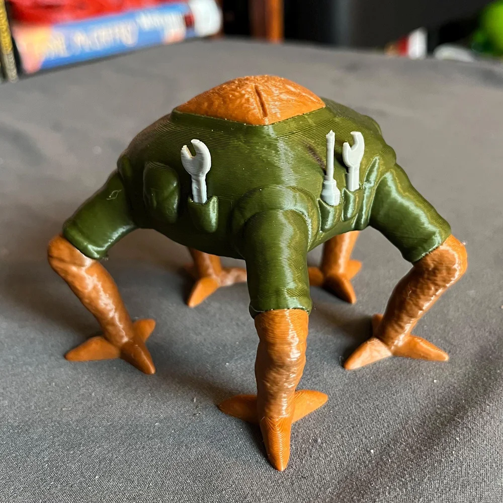 Cute Project Hail Mary Rocky Bookshelf Decor Cosplay Alien Based Lifeform Figure with Tools 3D Printed Home Office Decor Props