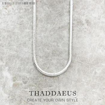 3 ミリメートルスネークチェーンネックレスロマンチックなグラムファッションジュエリーヨーロッパスタイルソウル 925 スターリングシルバービジューギフト男性女性のための