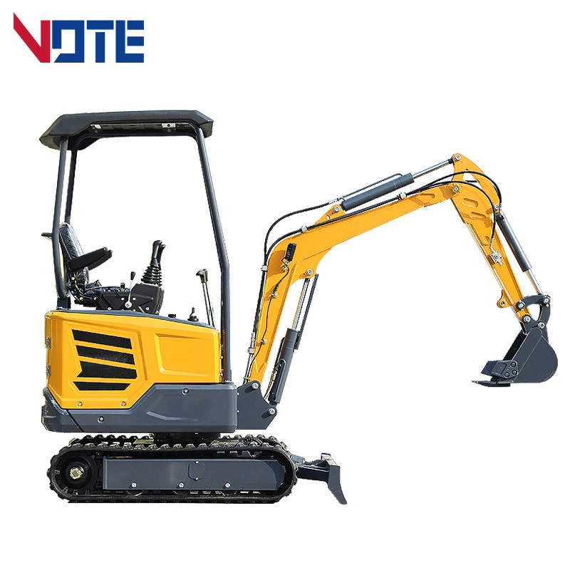 China Small Digger Wholesale1800kg Mini Excavator Compact Towable Backhoe Micro Excavator Free Shipping