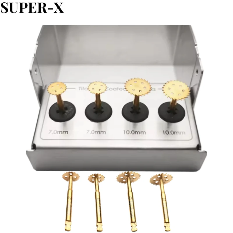 1set Dental Bone Saw Disk Expander Gingival Ring Cutting Drill Thin Cutting Disc Blade Dental Implant Bone Ring Cutting Drill