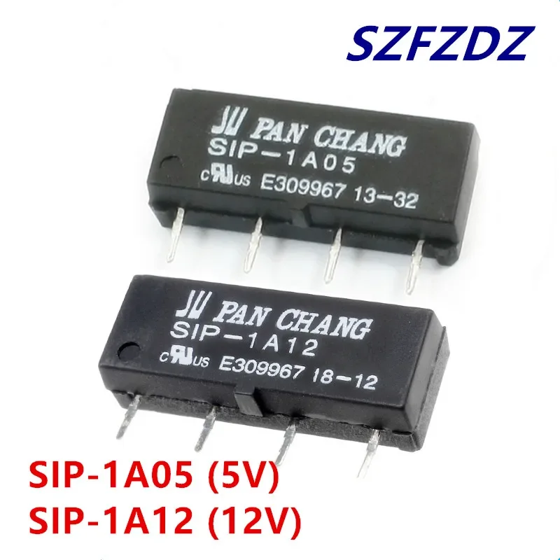 25pcs New Original SIP-1A05 SIP-1A12 SS1A24 4PIN 5V 12V 24V Reed Relay