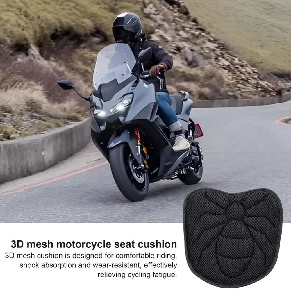 Motorkussen Zadelhoes Antislip Motor Gel Zadelkussen Schokabsorberend Motorzadelkussen Ademend voor Rijden Fietsen