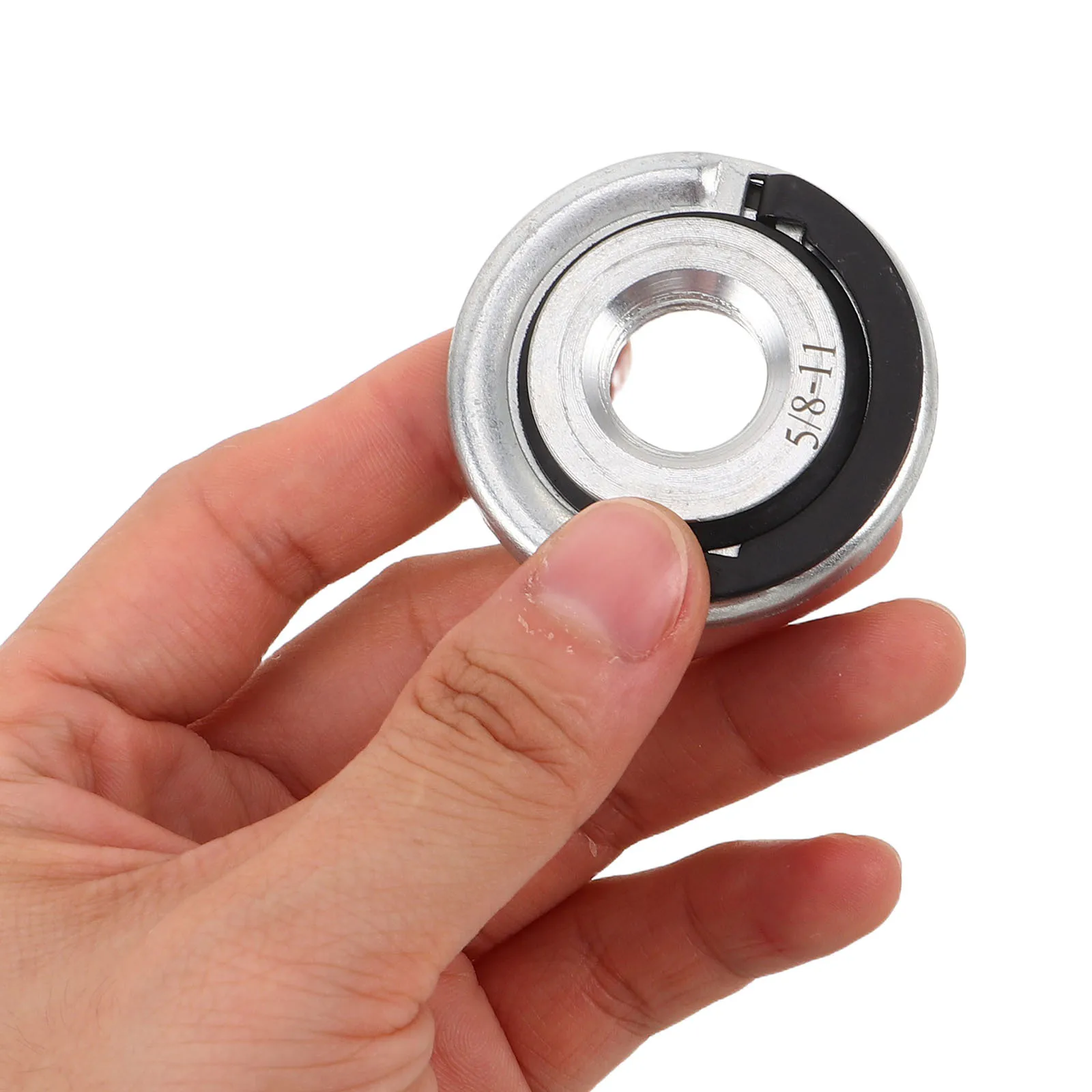 

2Pcs Angle Grinder Flange Nuts Silver Universal Quick Release Locking Nut for Cutting Disc Fixing Replacement 4.50x4.50x0.80cm