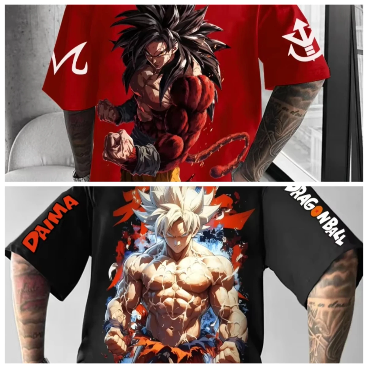 

Новейшая футболка с короткими рукавами в стиле аниме Dragon Ball Super Saiyan для мужчин и женщин, летние трендовые совместные периферийные топы в стиле ретро
