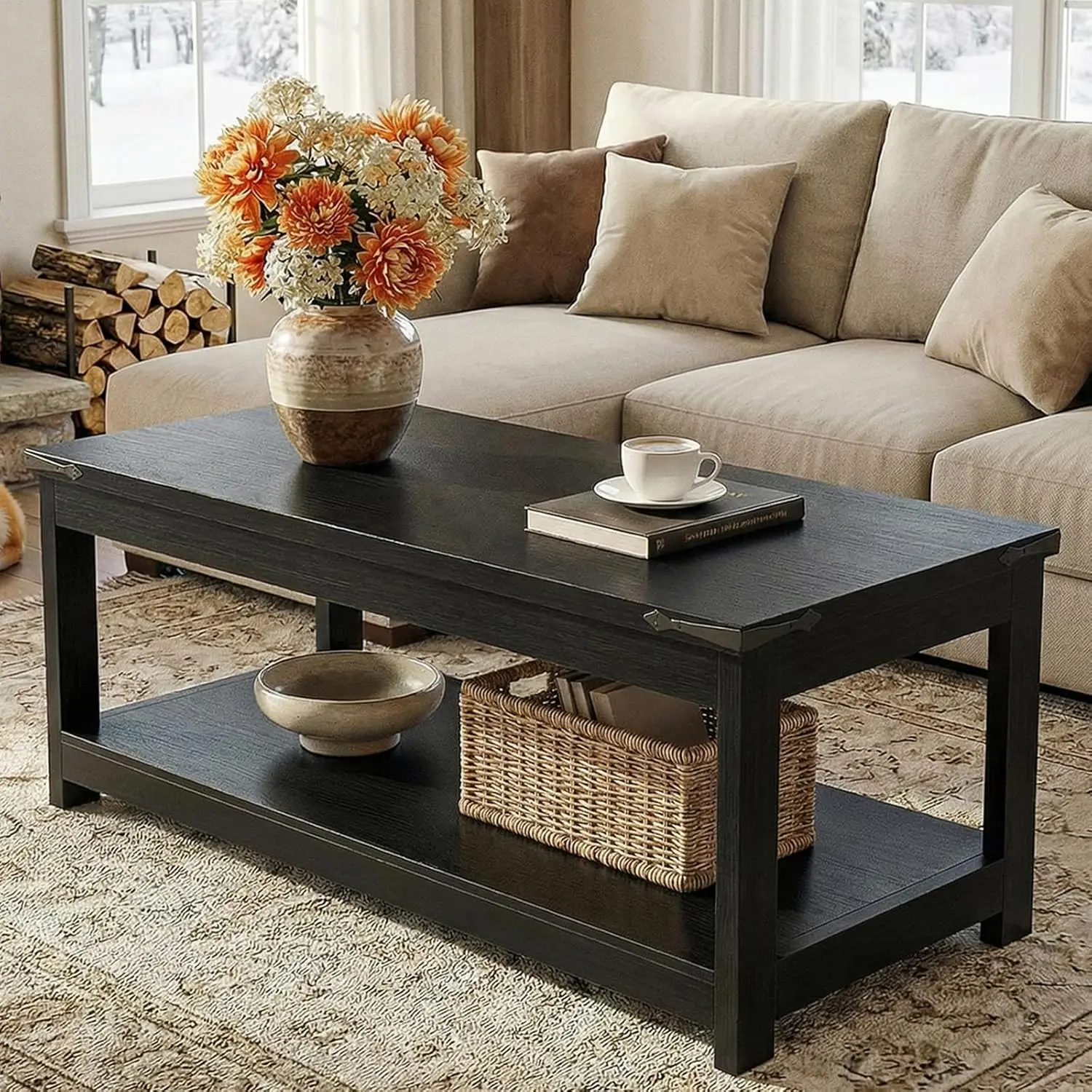 Coffee Table With S…