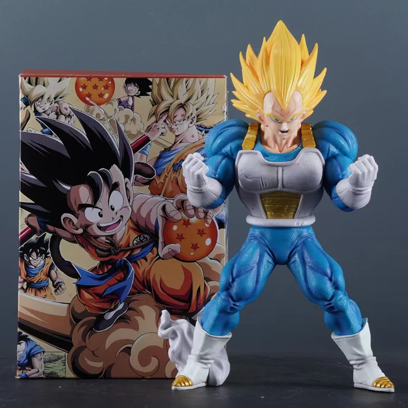 9.84in/25cm Anime Dragon Ball Z Gk Figure Majin Practice Vegeta Figurine Pvc Action Figures Collection Decorate Model Toys Gifts