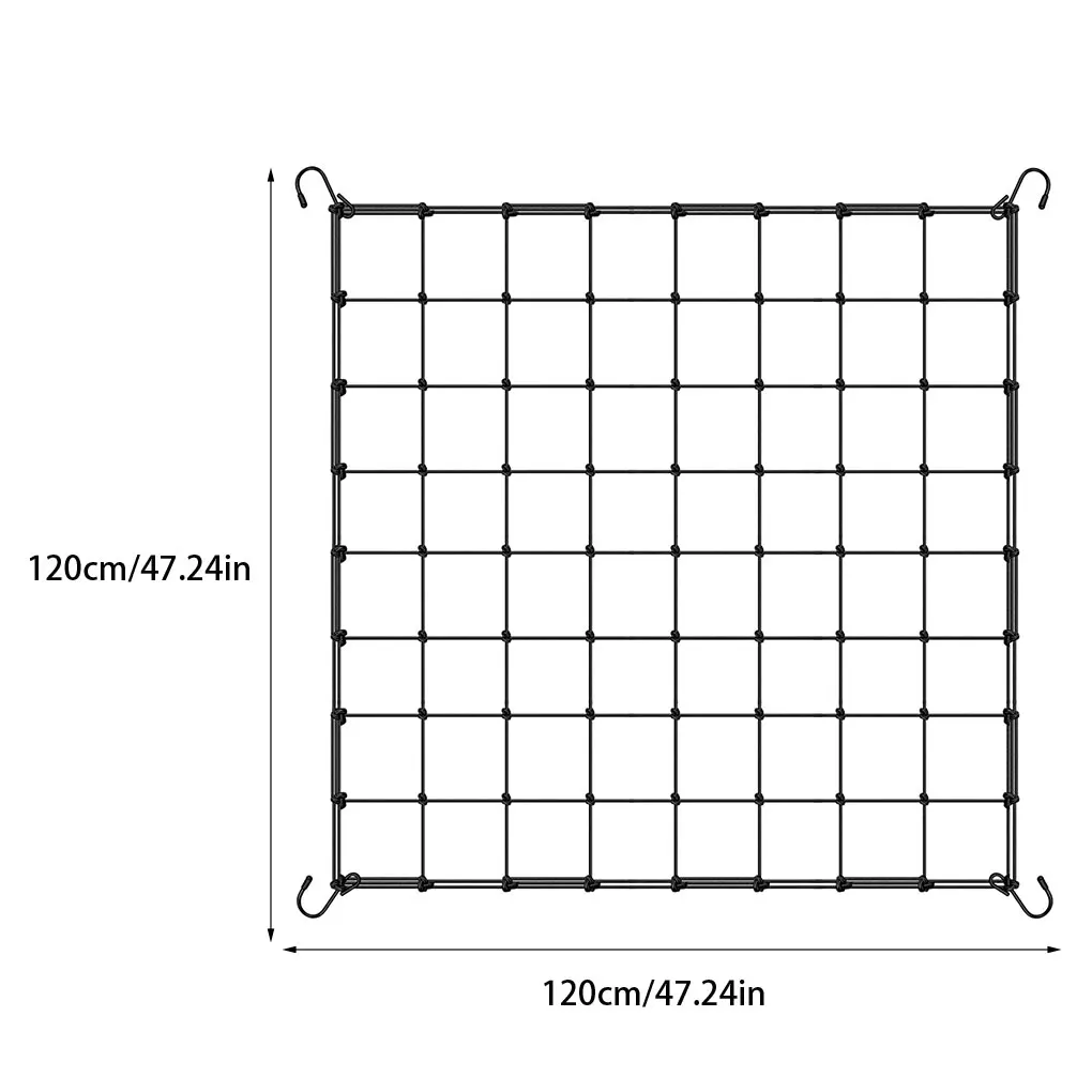 120X120cm Elastic Grow Tent Trellis Net – Plant Branch Pressing Net Uniform Light Receiving for Garden Net Flower Vegetable Grow